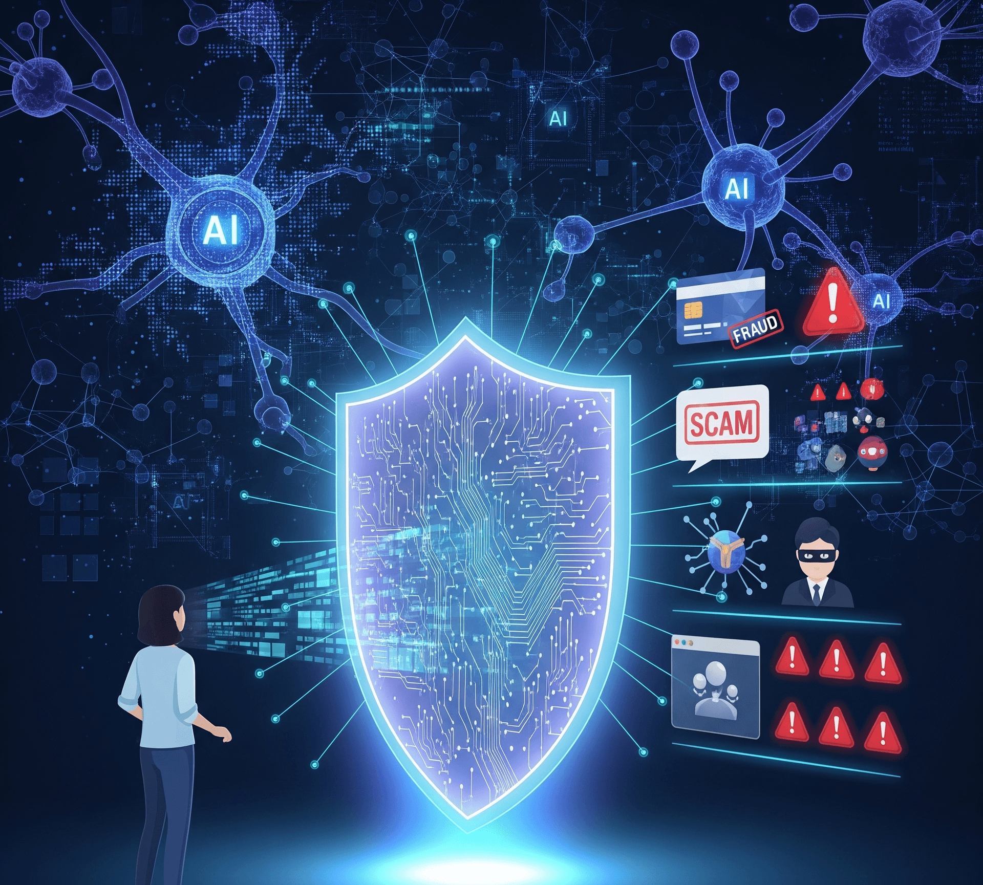 AI risk analysis illustration